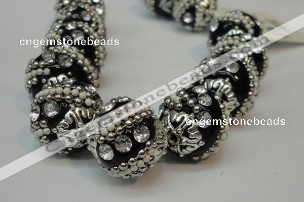 CIB181 18mm round fashion Indonesia jewelry beads wholesale