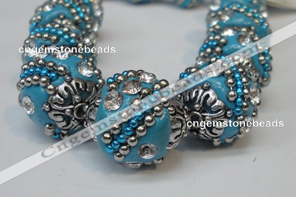 CIB182 18mm round fashion Indonesia jewelry beads wholesale