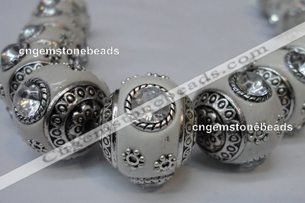CIB190 19mm round fashion Indonesia jewelry beads wholesale
