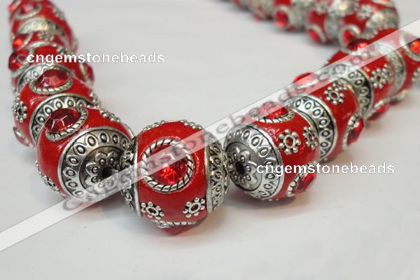 CIB193 19mm round fashion Indonesia jewelry beads wholesale