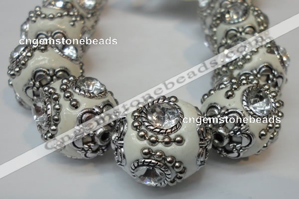 CIB200 19mm round fashion Indonesia jewelry beads wholesale