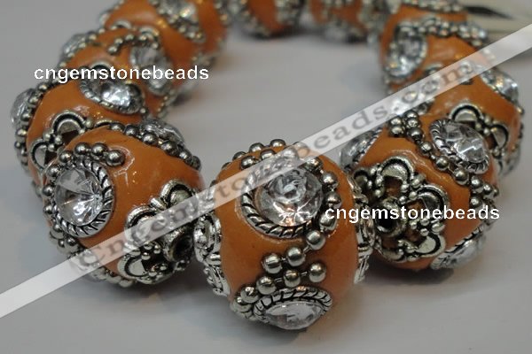 CIB202 19mm round fashion Indonesia jewelry beads wholesale