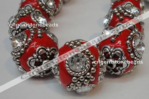 CIB203 19mm round fashion Indonesia jewelry beads wholesale