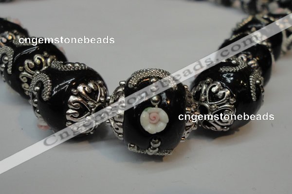 CIB213 17mm round fashion Indonesia jewelry beads wholesale