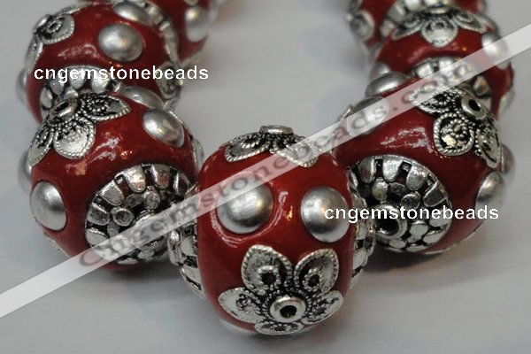 CIB221 18mm round fashion Indonesia jewelry beads wholesale