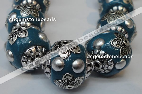 CIB224 18mm round fashion Indonesia jewelry beads wholesale