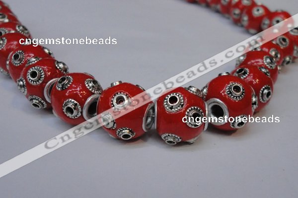 CIB230 13mm round fashion Indonesia jewelry beads wholesale