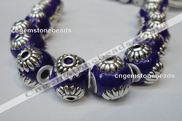 CIB232 14mm round fashion Indonesia jewelry beads wholesale