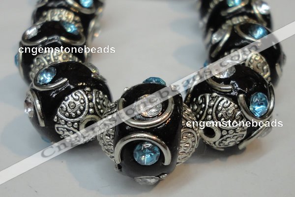 CIB237 15mm round fashion Indonesia jewelry beads wholesale