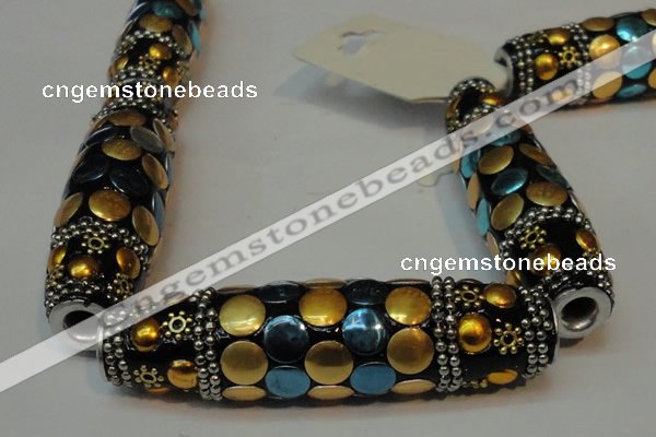 CIB24 17*60mm rice fashion Indonesia jewelry beads wholesale