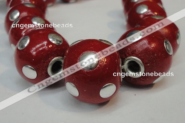 CIB240 18mm round fashion Indonesia jewelry beads wholesale