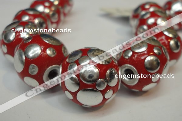 CIB248 18mm round fashion Indonesia jewelry beads wholesale