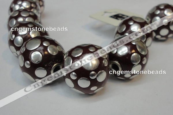 CIB251 22mm round fashion Indonesia jewelry beads wholesale