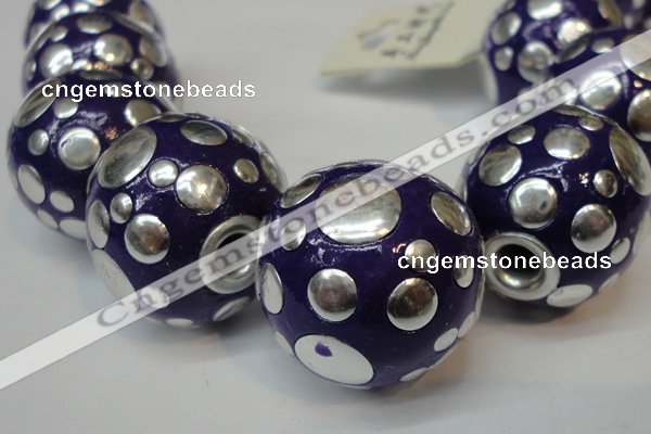 CIB252 22mm round fashion Indonesia jewelry beads wholesale