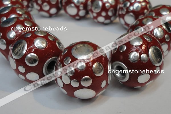 CIB253 22mm round fashion Indonesia jewelry beads wholesale