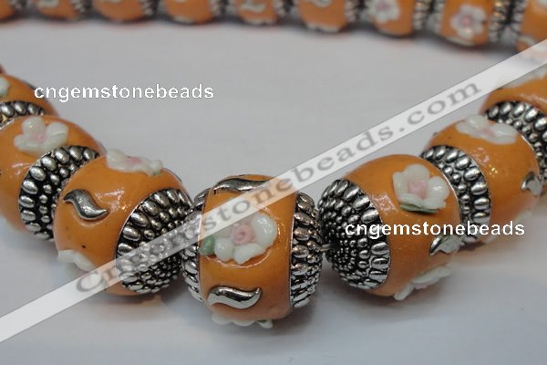 CIB260 17*18mm drum fashion Indonesia jewelry beads wholesale