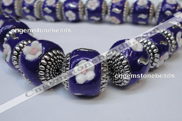 CIB262 17*18mm drum fashion Indonesia jewelry beads wholesale