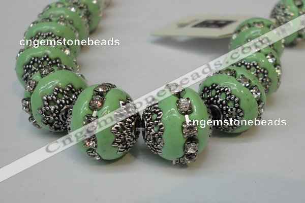 CIB271 14*16mm rondelle fashion Indonesia jewelry beads wholesale