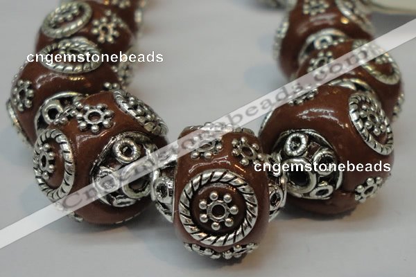 CIB282 16*16mm rondelle fashion Indonesia jewelry beads wholesale