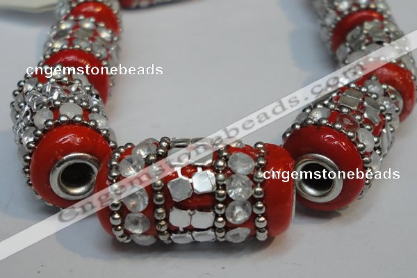CIB292 13*25mm drum fashion Indonesia jewelry beads wholesale