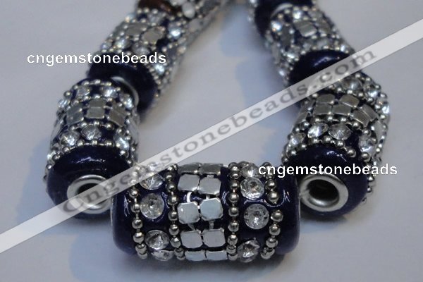 CIB293 13*25mm drum fashion Indonesia jewelry beads wholesale