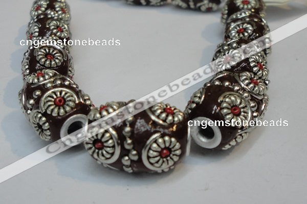 CIB298 14*22mm drum fashion Indonesia jewelry beads wholesale