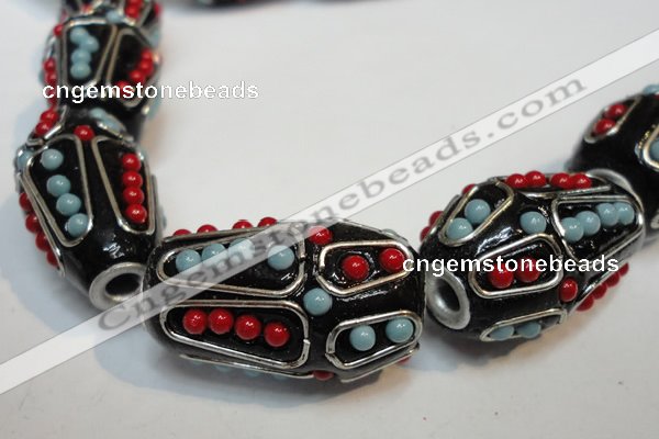 CIB314 17*26mm drum fashion Indonesia jewelry beads wholesale