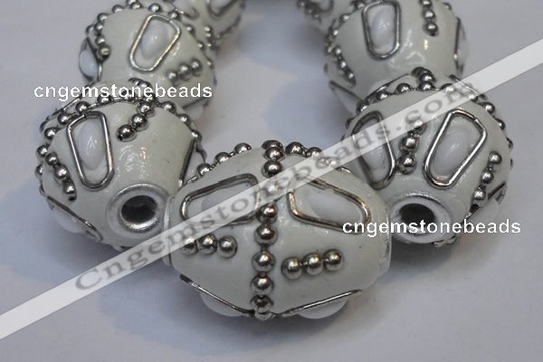 CIB316 20*23mm drum fashion Indonesia jewelry beads wholesale