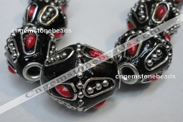 CIB317 20*23mm drum fashion Indonesia jewelry beads wholesale