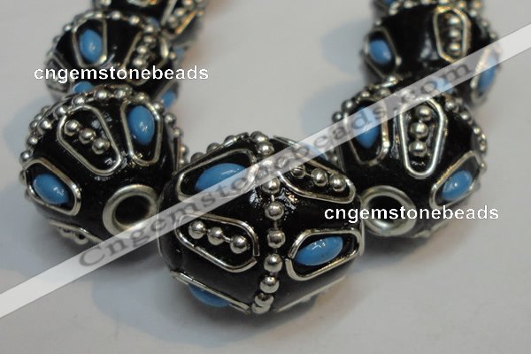 CIB318 20*23mm drum fashion Indonesia jewelry beads wholesale