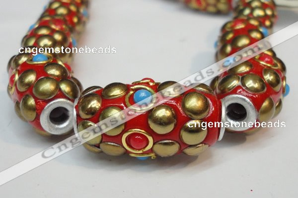 CIB320 13*25mm drum fashion Indonesia jewelry beads wholesale
