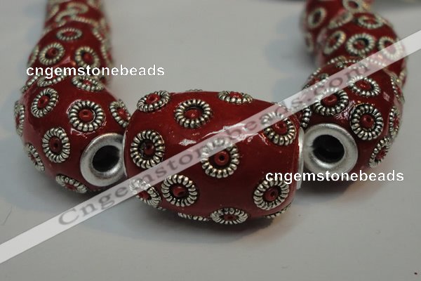 CIB327 16*21mm drum fashion Indonesia jewelry beads wholesale