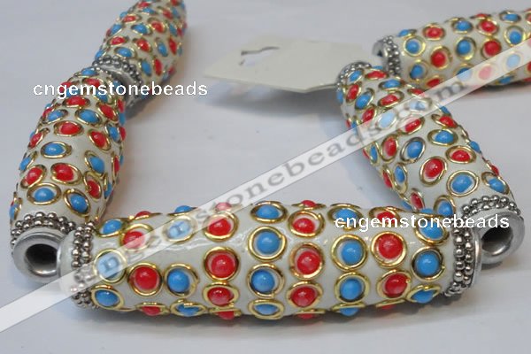 CIB33 17*60mm rice fashion Indonesia jewelry beads wholesale