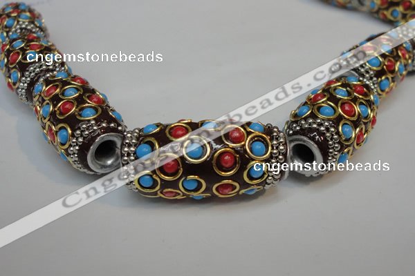 CIB337 17*33mm drum fashion Indonesia jewelry beads wholesale