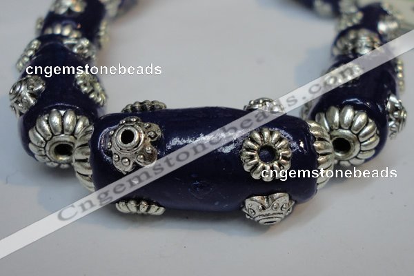 CIB342 14*35mm rice fashion Indonesia jewelry beads wholesale