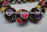 CIB351 20mm round fashion Indonesia jewelry beads wholesale