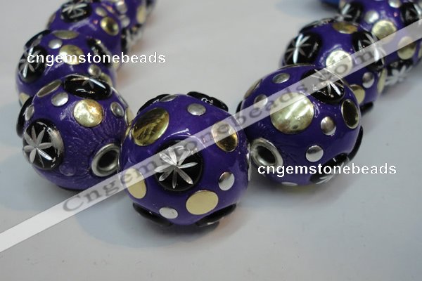 CIB366 23mm round fashion Indonesia jewelry beads wholesale