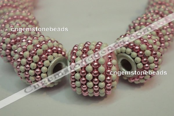 CIB393 15mm round fashion Indonesia jewelry beads wholesale