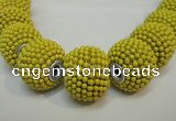 CIB400 17mm round fashion Indonesia jewelry beads wholesale