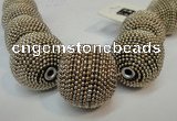 CIB418 30mm round fashion Indonesia jewelry beads wholesale