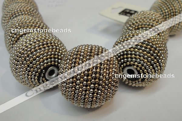 CIB418 30mm round fashion Indonesia jewelry beads wholesale