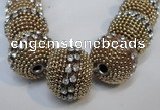 CIB420 22mm round fashion Indonesia jewelry beads wholesale