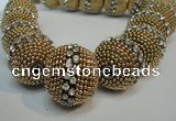 CIB422 25mm round fashion Indonesia jewelry beads wholesale