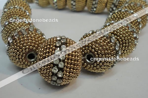 CIB422 25mm round fashion Indonesia jewelry beads wholesale