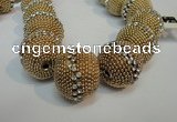 CIB425 25mm round fashion Indonesia jewelry beads wholesale