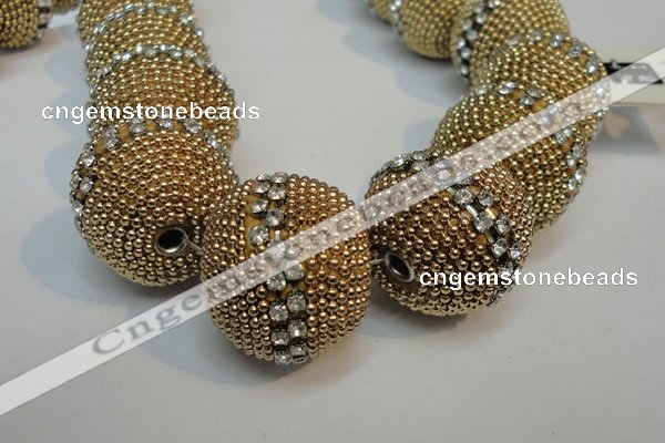 CIB425 25mm round fashion Indonesia jewelry beads wholesale