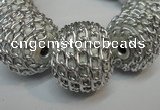 CIB450 24mm round fashion Indonesia jewelry beads wholesale