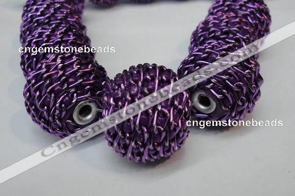 CIB452 24mm round fashion Indonesia jewelry beads wholesale