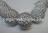 CIB455 30mm round fashion Indonesia jewelry beads wholesale