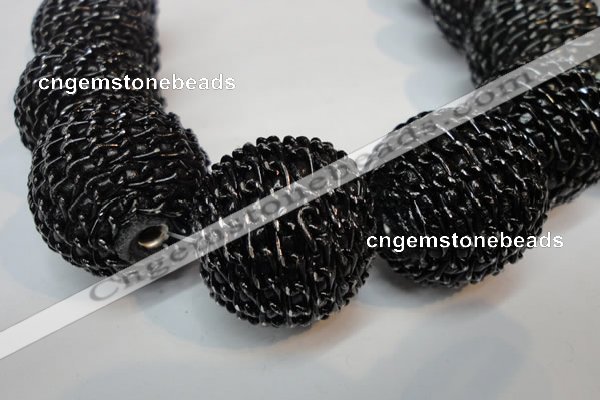 CIB456 30mm round fashion Indonesia jewelry beads wholesale